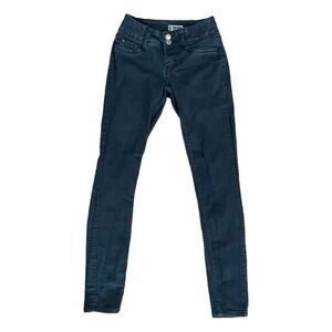 Soundgirl Skinny Jeans Black Wash Denim Ankle Stretch Low Rise Juniors‎ 3